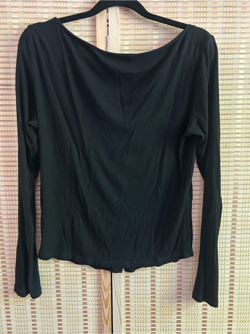 HALARA Black Long Sleeve Button Down Top - Picture 4 of 4